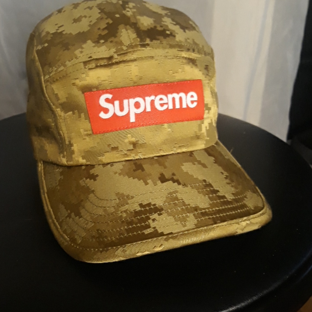 Supreme 5 panel olive hat
